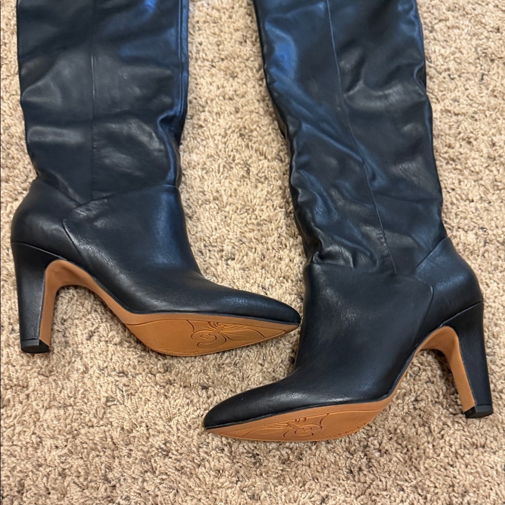 Franco Sarto Black Heeled Boots - Picture 4 of 4
